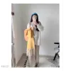 Cross-border scarf wholesale e-commerce live streaming supply chain 88 Cotton Candy series Cotton Candy single-color thick beard scarf supply details Picture